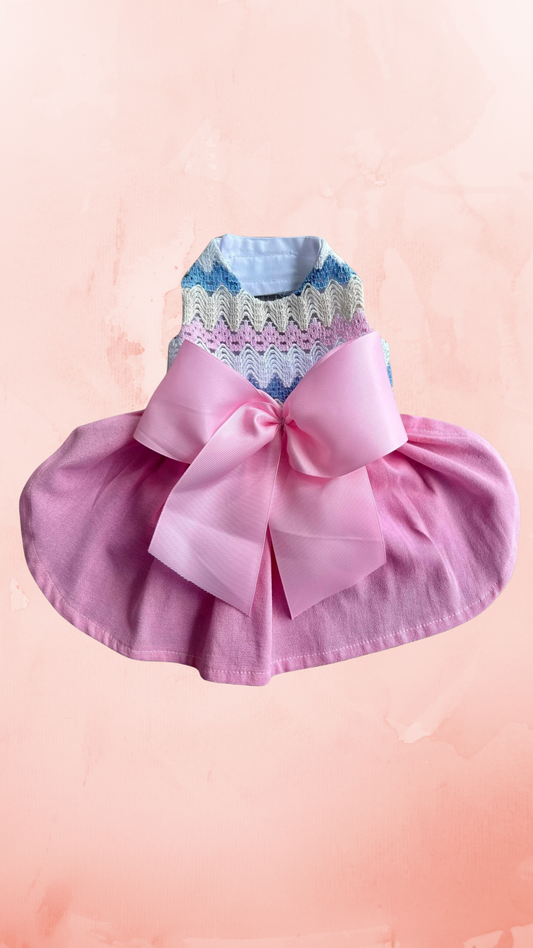 VESTIDO CALADO COLORES PASTEL